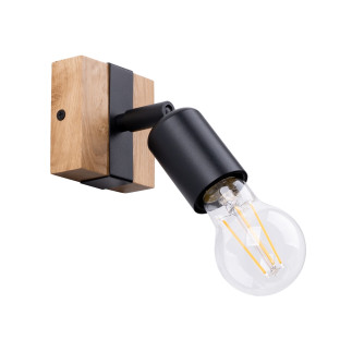 Vägglampa ZUCA svart
