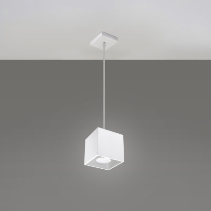 Pendel lampa QUAD 1 vit