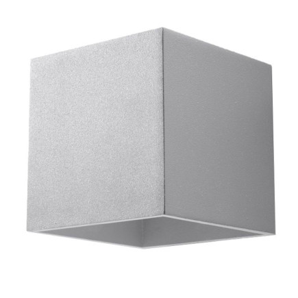 Vägglampa QUAD 1 grå