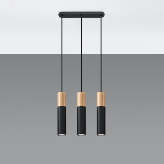 Pendel lampa PABLO 3 svart