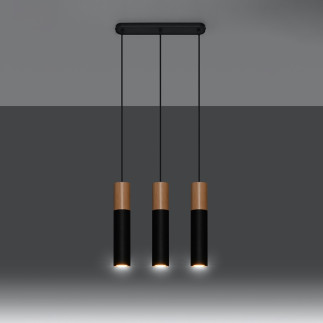 Pendel lampa PABLO 3 svart