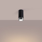 Taklampa NERO 12,5 svart/krom
