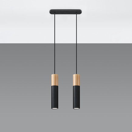 Pendel lampa PABLO 2 svart