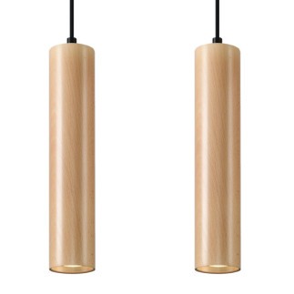 Pendel lampa LINO 2 trä