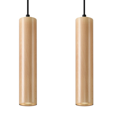 Pendel lampa LINO 2 trä