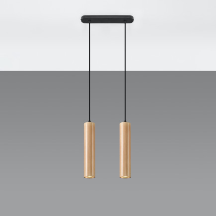 Pendel lampa LINO 2 trä