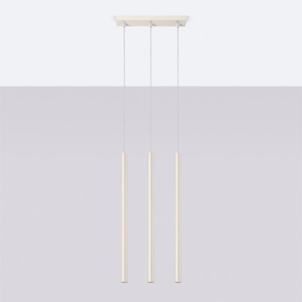Taklampa PASTELO 3 beige