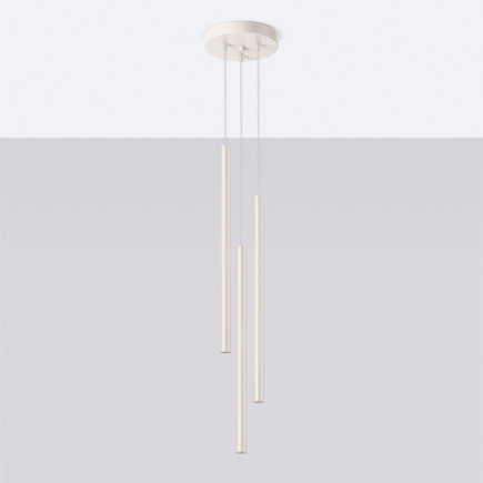 Taklampa PASTELO 3P beige