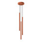 Taklampa PASTELO 3P röd ockra