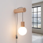 Vägglampa NIBMI G9 med strömbrytare