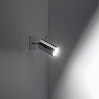 Vägglampa RING krom