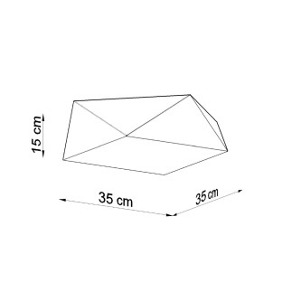 Taklampa HEXA 35 silver