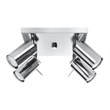 Taklampa RING 4 krom