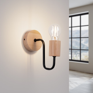 Vägglampa TIMBO svart