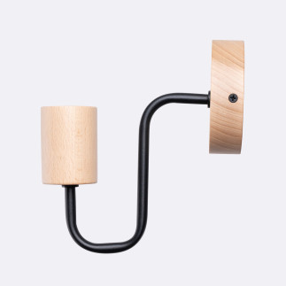 Vägglampa TIMBO svart