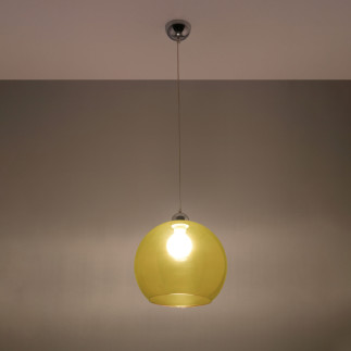 Pendel lampa BALL gul