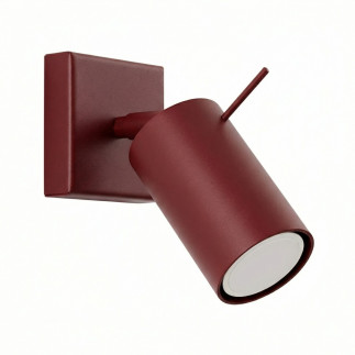 Vägglampa RING vinröd