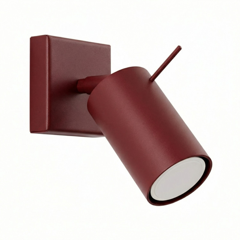 Vägglampa RING vinröd
