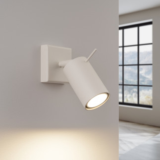 Vägglampa RING beige