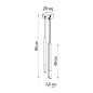 Hängande lampa MOZAICA 3P svart/koppar