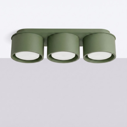 Taklampa MODO 3 olivgrön Gx53