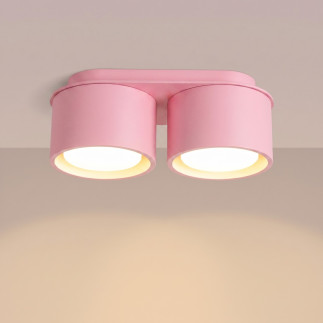 Taklampa MODO 2 rosa Gx53