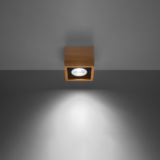 Taklampa QUATRO 1 naturträ
