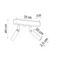 Taklampa EYETECH 2 vit Taklampa EYETECH 2 vit