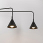 Vägglampa NOX 2 svart med strömbrytare
