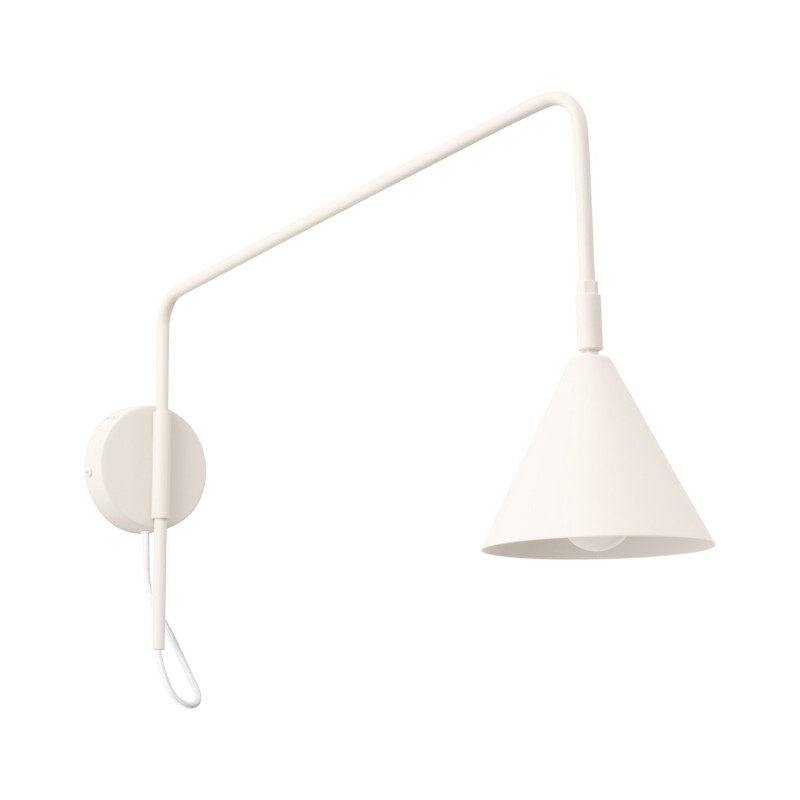 Vägglampa NOX 1 beige med strömbrytare Vägglampa NOX 1 beige med strömbrytare