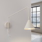 Vägglampa NOX 1 beige med strömbrytare Vägglampa NOX 1 beige med strömbrytare