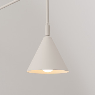 Vägglampa NOX 1 beige med strömbrytare