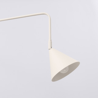 Vägglampa NOX 1 beige med strömbrytare