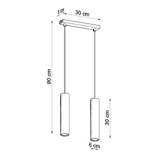 Pendel lampa LAGOS 2 svart