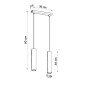 Pendel lampa LAGOS 2 svart