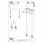 Pendel lampa LAGOS 2 svart