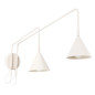 Vägglampa NOX 2 beige med strömbrytare Vägglampa NOX 2 beige med strömbrytare