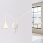 Vägglampa NOX 2 beige med strömbrytare Vägglampa NOX 2 beige med strömbrytare
