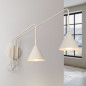 Vägglampa NOX 2 beige med strömbrytare Vägglampa NOX 2 beige med strömbrytare