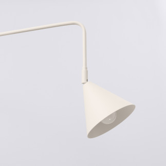 Vägglampa NOX 2 beige med strömbrytare