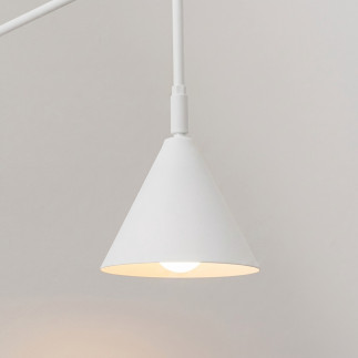 Vägglampa NOX 1 vit med strömbrytare