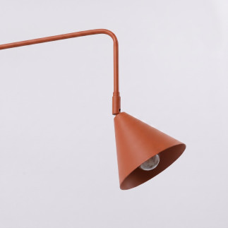 Vägglampa NOX 2 röd ockra med strömbrytare