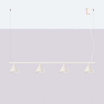 Ljuskrona NOX 4L beige