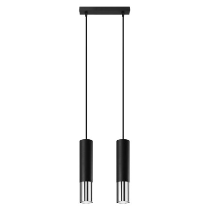 Pendel lampa LOOPEZ 2 svart/krom
