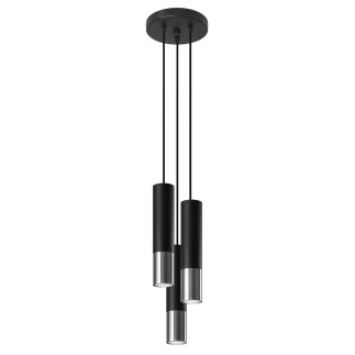 Pendel lampa LOOPEZ 3P svart/krom