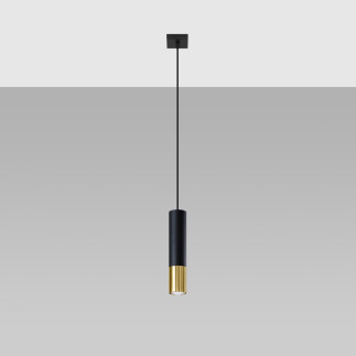 Pendel lampa LOOPEZ 1 svart/guld