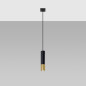 Pendel lampa LOOPEZ 1 svart/guld