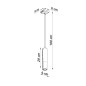 Pendel lampa LOOPEZ 1 svart/guld