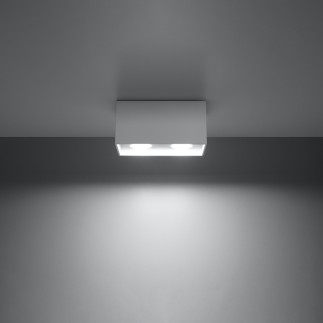 Taklampa QUAD vit