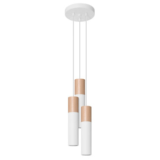 Pendel lampa PABLO 3P vit